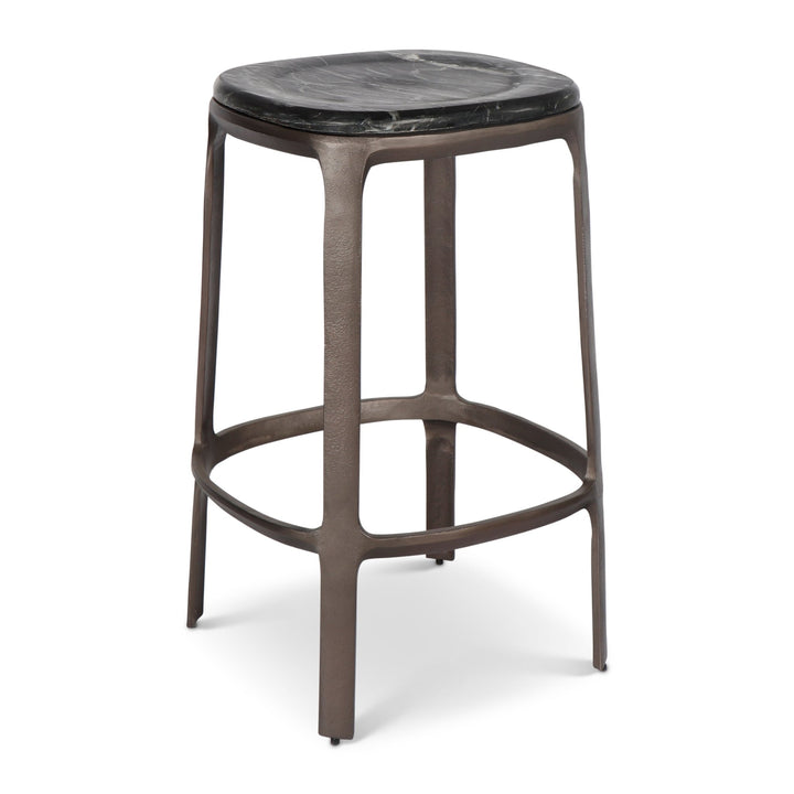 Alfie Counter Stool - Urbia Stools + Benches + Ottomans - Toronto Sand Antique Nickel - HORNE