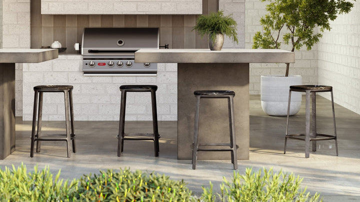 Alfie Counter Stool - Urbia Stools + Benches + Ottomans - Toronto Sand Antique Nickel - HORNE