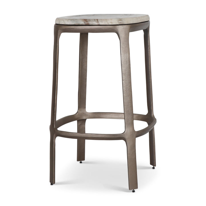 Alfie Counter Stool - Urbia Stools + Benches + Ottomans - Toronto Sand Antique Nickel - HORNE
