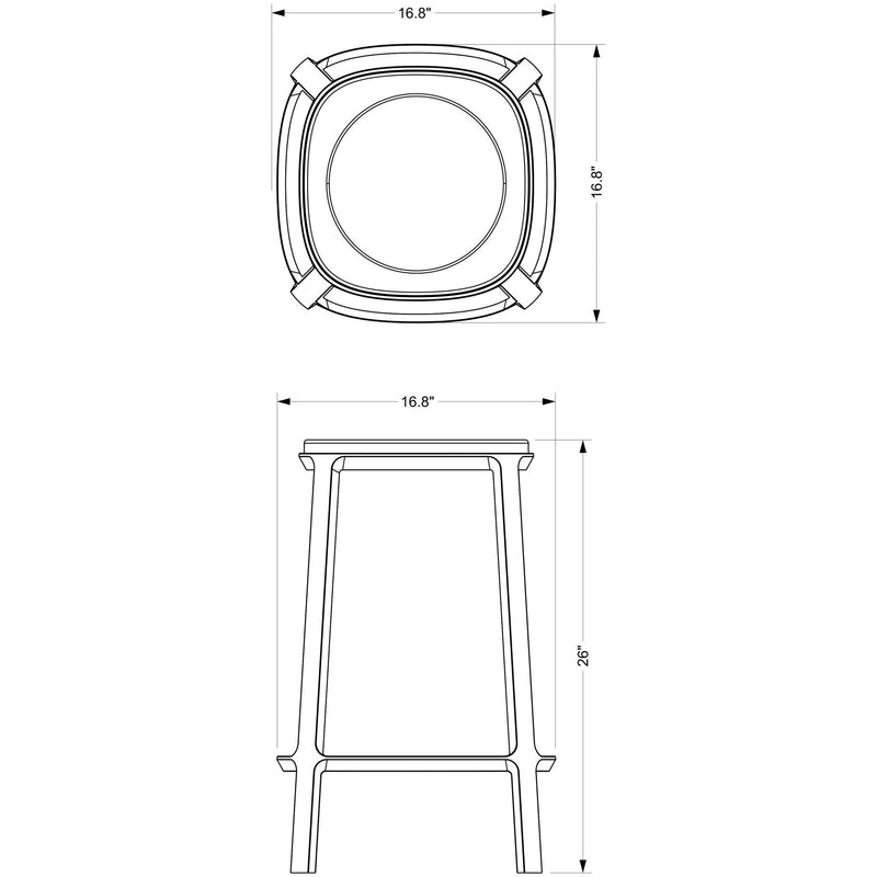 Alfie Counter Stool - Urbia Stools + Benches + Ottomans - Fantasy Black Bronze - HORNE