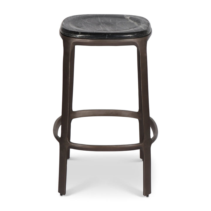 Alfie Counter Stool - Urbia Stools + Benches + Ottomans - Toronto Sand Antique Nickel - HORNE