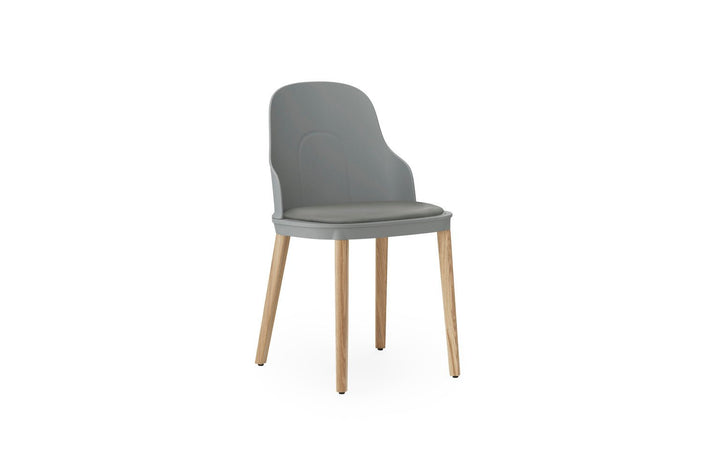 Allez Chair Upholstery Oak - Normann Copenhagen Dining Chairs - Allez Chair Upholstery Ultra Leather Oak - Grey/Ultra 41575 - HORNE