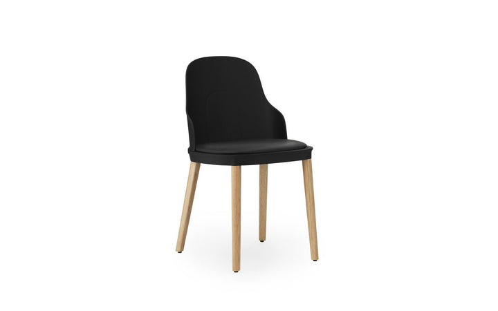 Allez Chair Upholstery Oak - Normann Copenhagen Dining Chairs - Allez Chair Upholstery Ultra Leather Oak - Black/Ultra 41599 - HORNE
