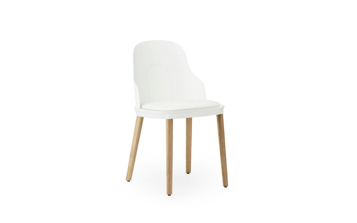 Allez Chair Upholstery Oak - Normann Copenhagen Dining Chairs - Allez Chair Upholstery Ultra Leather Oak - White/Ultra 41594 - HORNE