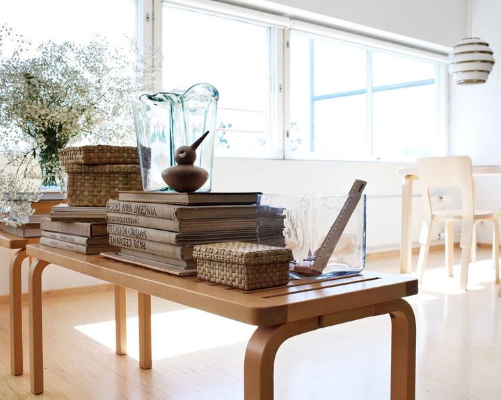 Alvar Aalto 153A Bench - Artek Stools + Benches + Ottomans - Black Lacquer - HORNE