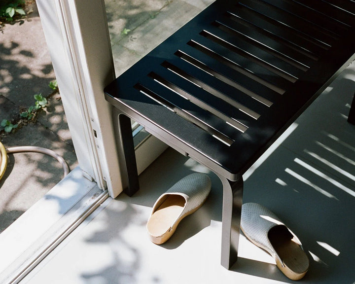 Alvar Aalto 153B Bench - Artek Stools + Benches + Ottomans - Black Lacquer - HORNE