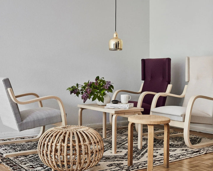 Alvar Aalto 153B Bench - Artek Stools + Benches + Ottomans - Black Lacquer - HORNE