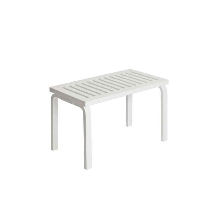 Alvar Aalto 153B Bench - Artek Stools + Benches + Ottomans - White Lacquer - HORNE