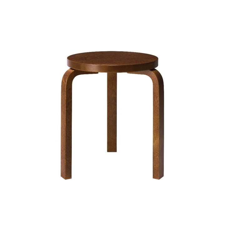 Alvar Aalto Stool 60 - Artek Stools + Benches + Ottomans - Walnut Stained - HORNE