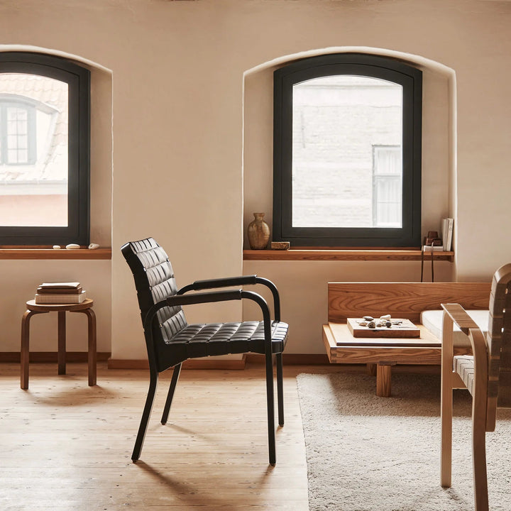 Alvar Aalto Stool 60 - Artek Stools + Benches + Ottomans - Walnut Stained - HORNE