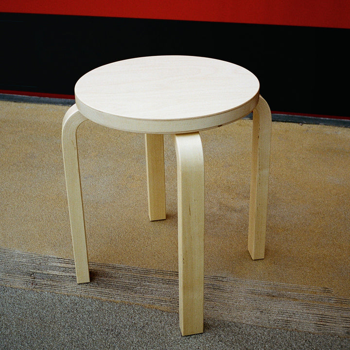 Alvar Aalto Stool E60 - Artek Stools + Benches + Ottomans - Walnut Stained - HORNE