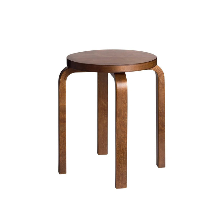 Alvar Aalto Stool E60 - Artek Stools + Benches + Ottomans - Walnut Stained - HORNE