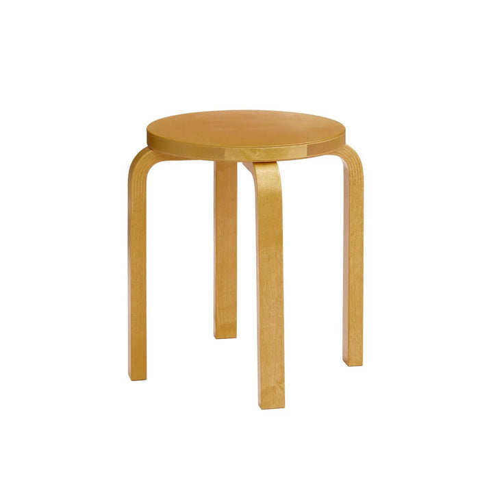 Alvar Aalto Stool E60 - Artek Stools + Benches + Ottomans - Honey Stained - HORNE