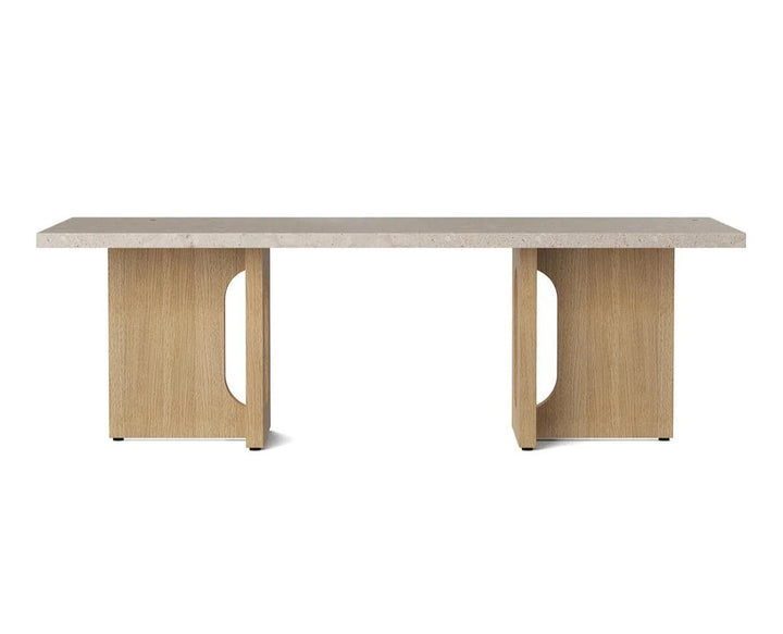 Androgyne Lounge Table - Wood - Audo Copenhagen - Coffee Tables - Natural Oak - Kunis Breccia Sand - HORNE