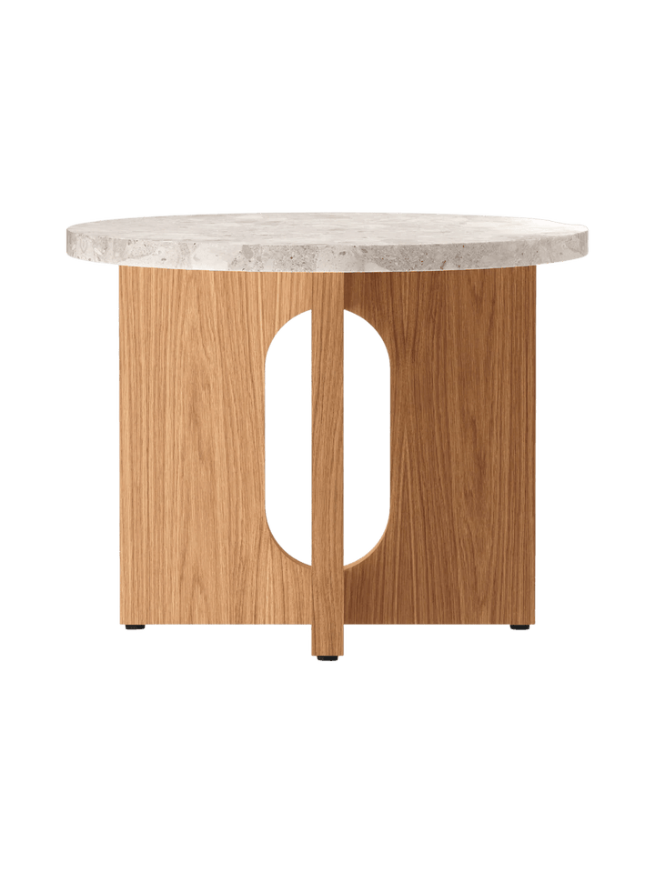 Androgyne Side Table - Audo Copenhagen Tables + Desks - Natural Oak - Kunis Breccia - HORNE