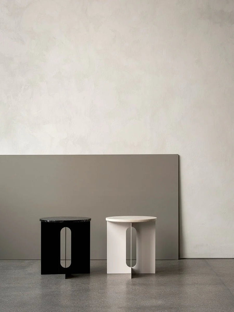 Androgyne Side Table Ø40 - Audo Copenhagen Tables + Desks - Ivory Base - HORNE