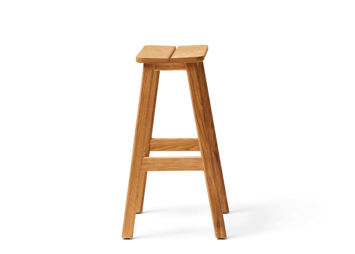 Angle Bar Stool - Form & Refine Stools + Benches + Ottomans - 65 - Oak - HORNE