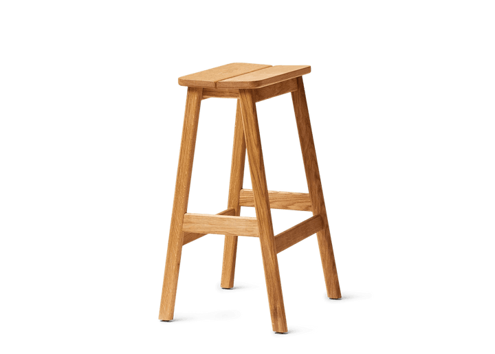 Angle Bar Stool - Form & Refine Stools + Benches + Ottomans - 65 - Oak - HORNE