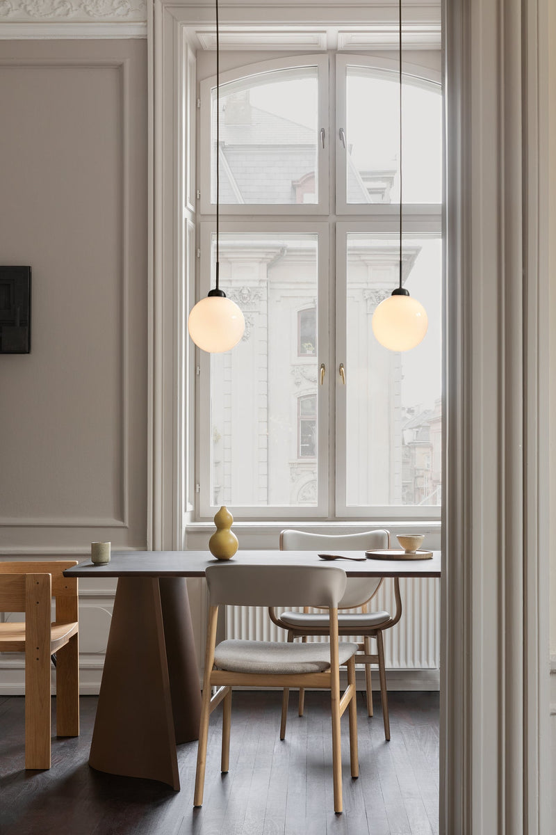 Apiales 1 Large Pendant - Nuura Pendants - Brushed Brass / Opal - HORNE