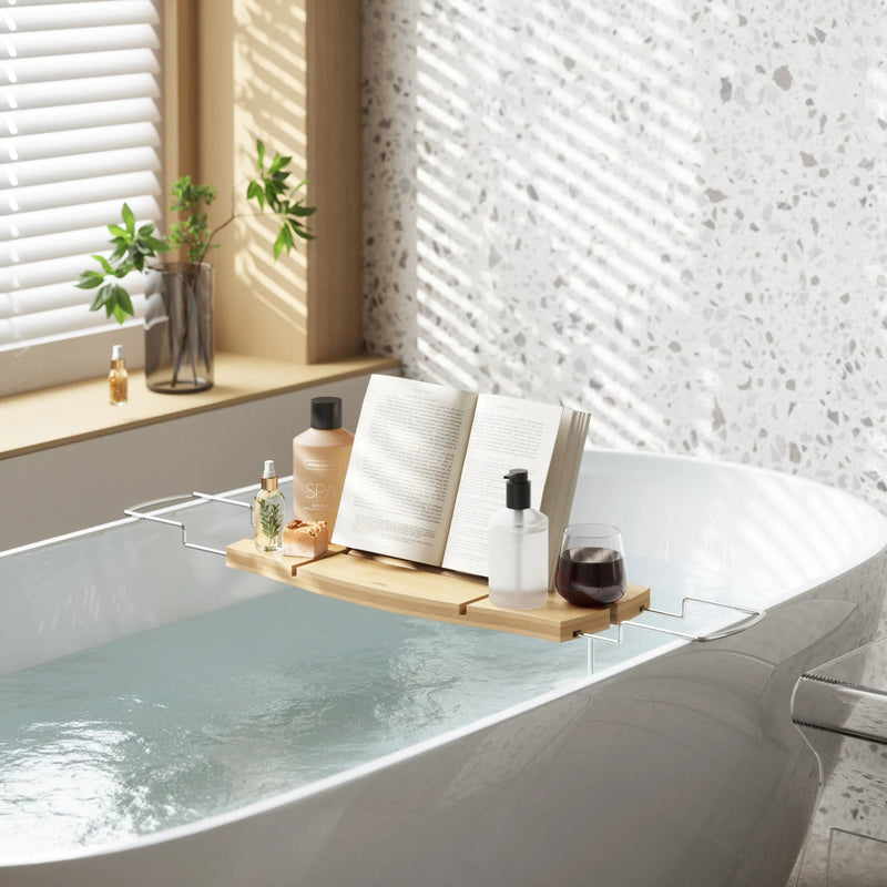 Aquala Bathtub Caddy & Tray - Umbra Storage + Organization - HORNE