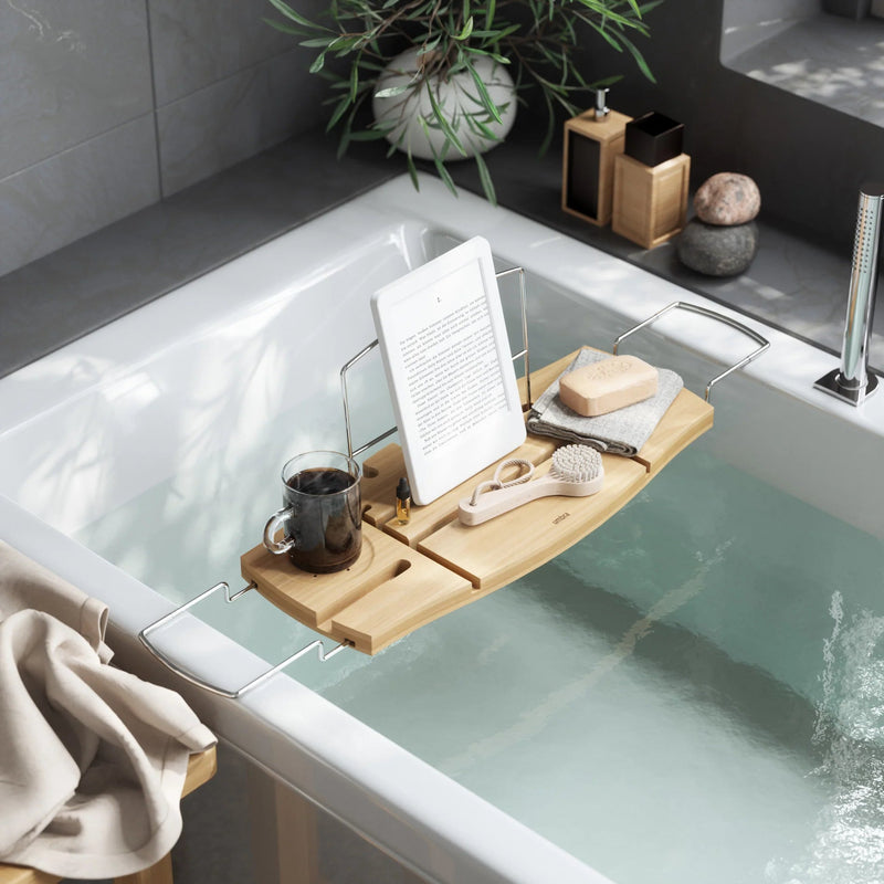 Aquala Bathtub Caddy & Tray - Umbra Storage + Organization - HORNE
