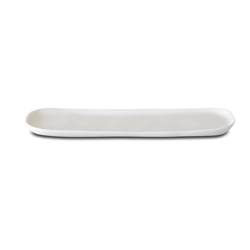 Arc Long Vanity Tray - Tina Frey Bathroom Accessories - White - HORNE