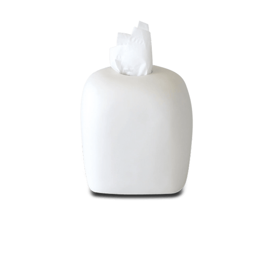 Arc Tissue Box Holder - Tina Frey Bathroom Accessories - White - HORNE