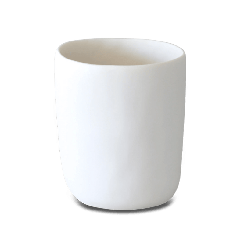 Arc Wastebasket - Tina Frey Bathroom Accessories - White - HORNE