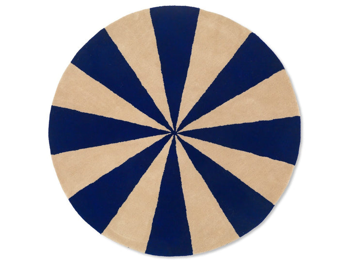 Arch Tufted Rug - Ferm Living - Rugs - Large - Bright Blue/ Off - White - HORNE
