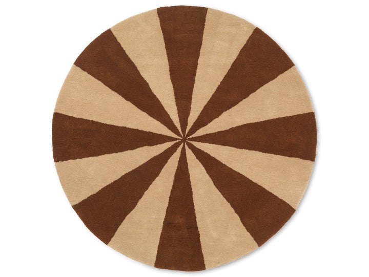 Arch Tufted Rug - Ferm Living - Rugs - Large - Dark Brick/ Off - White - HORNE