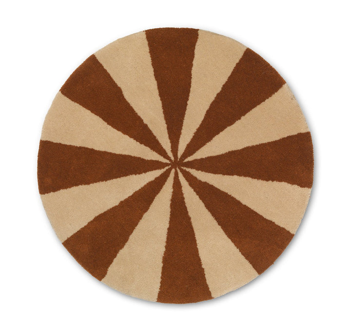 Arch Tufted Rug - Ferm Living - Rugs - Small - Dark Brick/ Off - White - HORNE