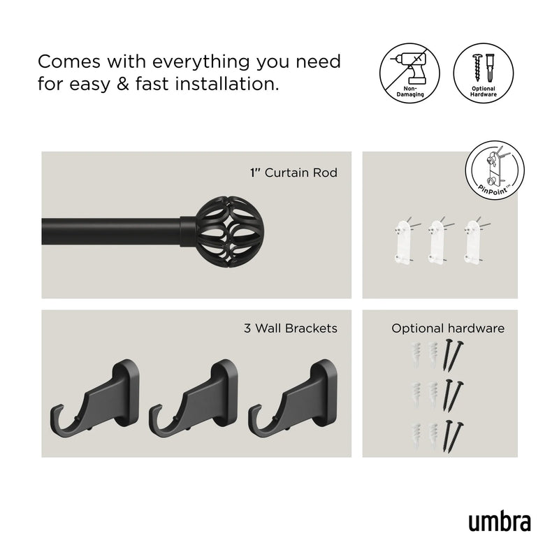 Aria Cage Pinpoint Rod - Umbra Bath - HORNE