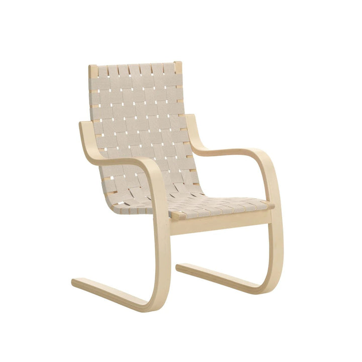 Armchair 406 - Artek Chairs - Birch/ Natural - White - HORNE