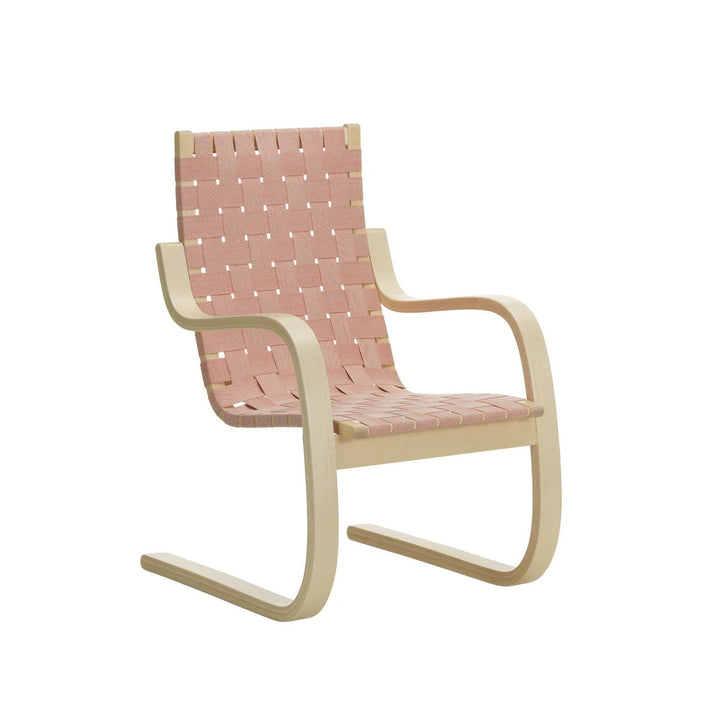 Armchair 406 - Artek Chairs - Birch/ Natural - Red - HORNE