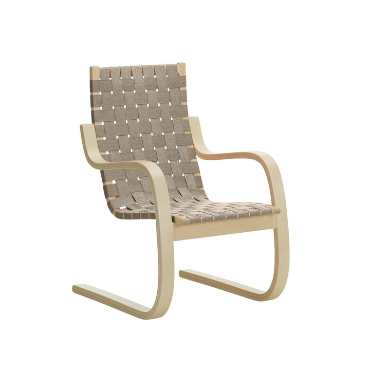 Armchair 406 - Artek Chairs - Birch/ Natural - Black - HORNE