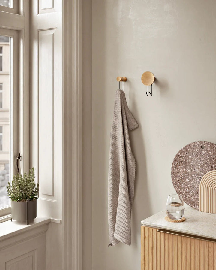 Around Wall Hanger - Large - Woud Hangers & Hooks - Walnut/Black - HORNE