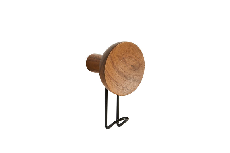 Around Wall Hanger - Large - Woud Hangers & Hooks - Oak/Satin brass - HORNE