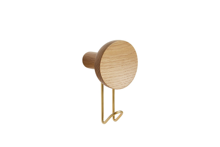 Around Wall Hanger - Large - Woud Hangers & Hooks - Walnut/Satin brass - HORNE