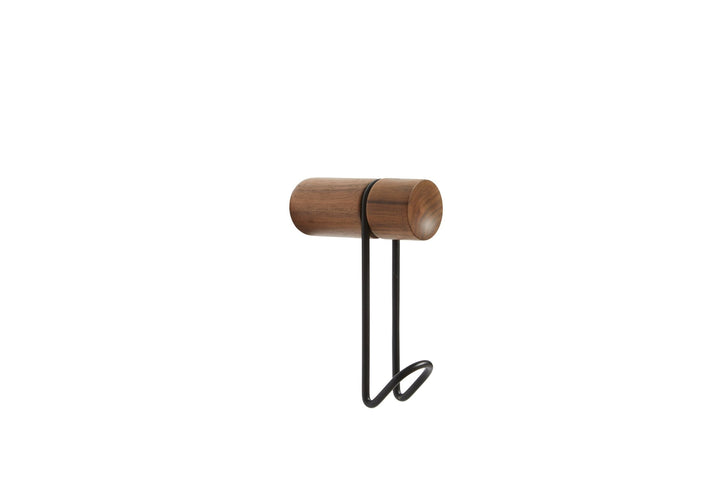 Around Wall Hanger - Small - Woud Hangers & Hooks - Walnut/Black - HORNE