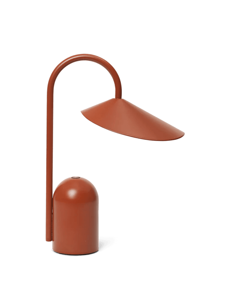 Arum Portable Lamp - Ferm Living Lighting - Oxide Red - HORNE