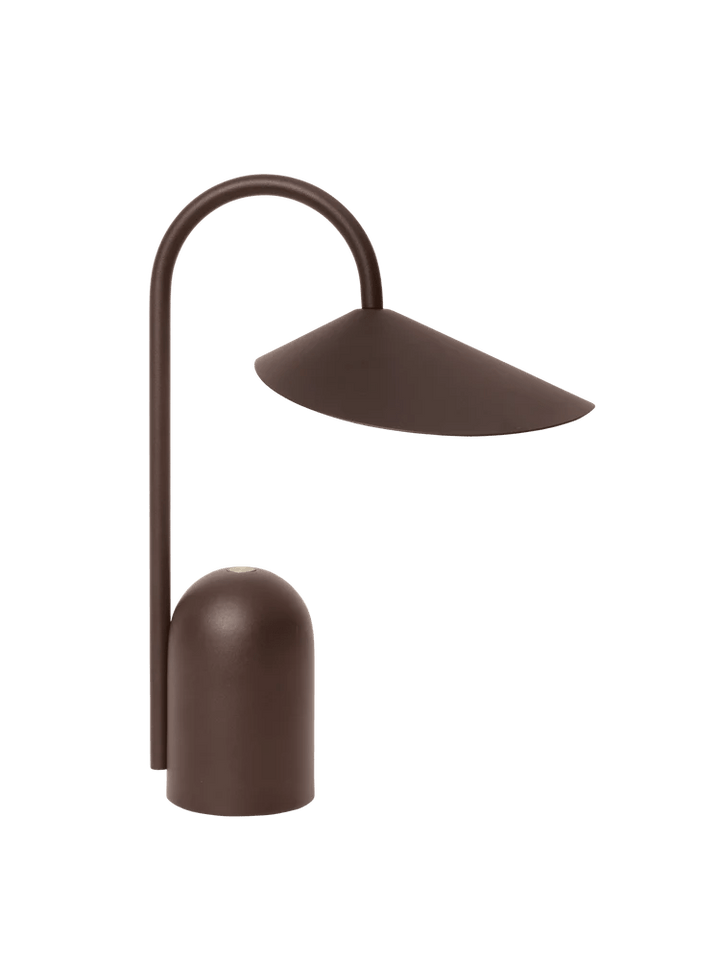 Arum Portable Lamp - Ferm Living Lighting - Dark Chocolate - HORNE