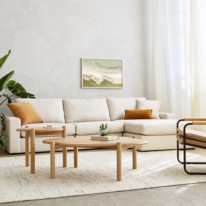 Ashdale Sectional - Gus* Modern - Sofas - Merino Cream - Right Facing - HORNE