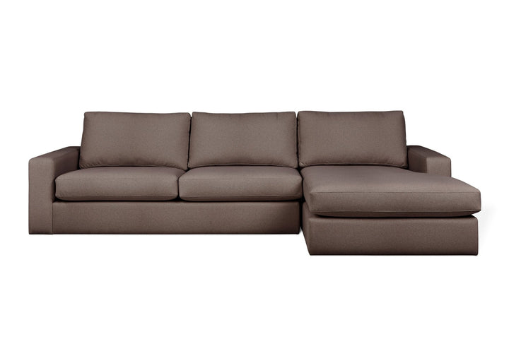 Ashdale Sectional - Gus* Modern - Sofas - Merino Carob - Right Facing - HORNE