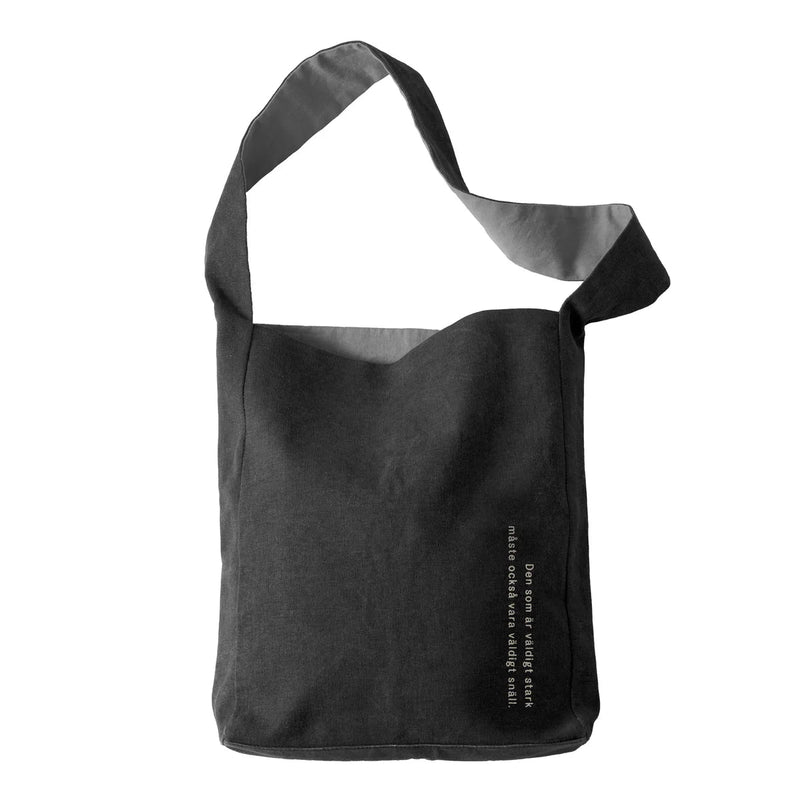 Astrid Lindgren Tote Bag - Design House Stockholm Bags - Black (Den som är väldigt stark...) - HORNE