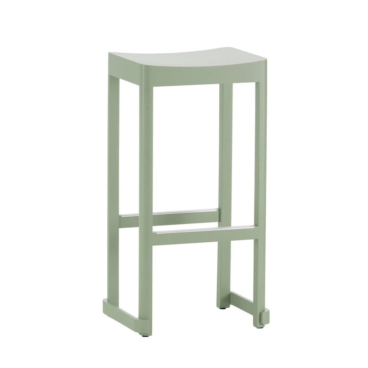 Atelier Bar Stool - Artek Stools + Benches + Ottomans - Bar 29.5" - Green Lacquered - HORNE