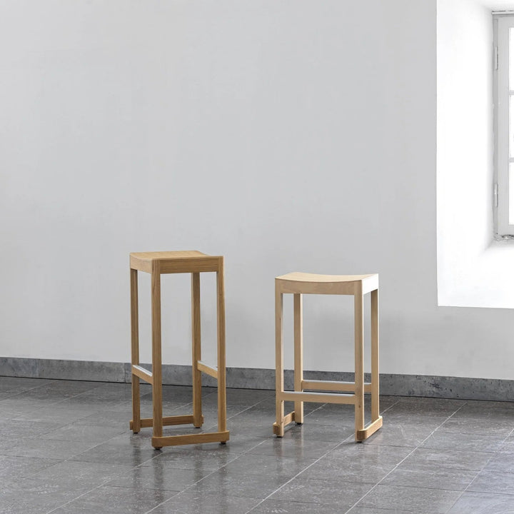 Atelier Bar Stool - Artek Stools + Benches + Ottomans - Bar 29.5" - Black Lacquered - HORNE