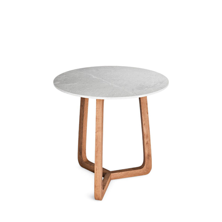 Atrani Dining Table - BETACO Tables + Desks - 31.4"D / Teak / Ceramic Top - HORNE