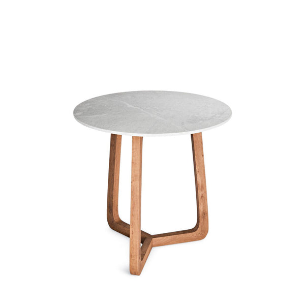 Atrani Dining Table - BETACO Tables + Desks - 31.4"D / Teak / Ceramic Top - HORNE