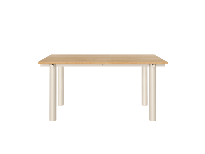 Atura Dining Table - 160 x 90 - Ferm Living Tables - Light Cashmere/Natural Oak Veneer - HORNE