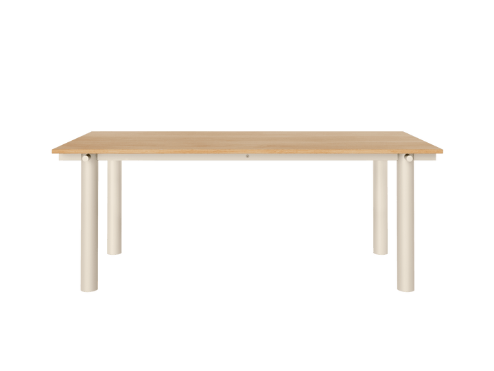 Atura Dining Table - 200 x 90 - Ferm Living Tables - Light Cashmere/Natural Oak Veneer - HORNE